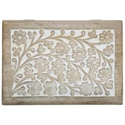 Zestaw 2 pudełek z drewna mango