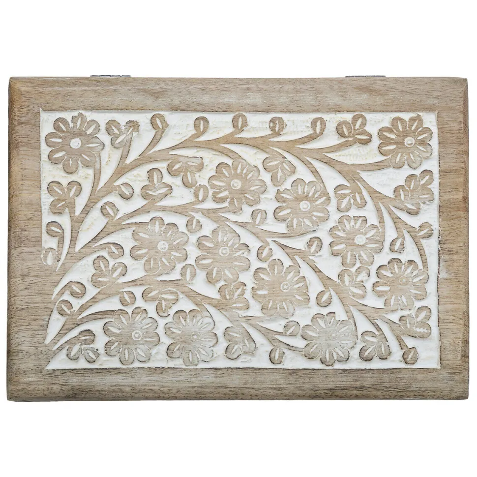 Zestaw 2 pudełek z drewna mango