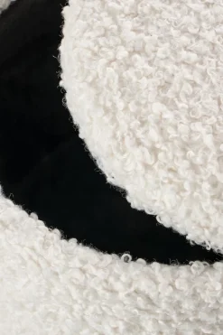 Zestaw 2 puf Nacun kremowe z pojemnikiem