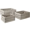Zestaw 3 skrzynek Amaury szare