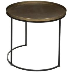 Zestaw 2 stolików Basile mosiądz