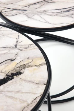 Zestaw 2 stolików Chaletz biały