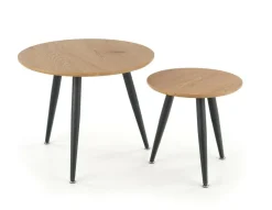 Zestaw 2 stolików Hawardia dąb