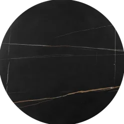 Zestaw 2 stolików kawowych Kalund czarny marmur/złoty