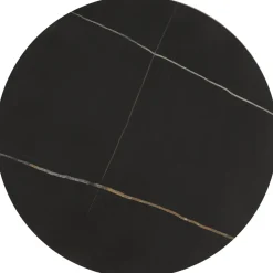 Zestaw 2 stolików kawowych Kalund czarny marmur/złoty