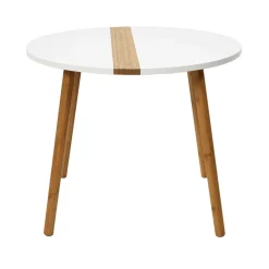 Zestaw 2 stolików kawowych Paraiba  biały/naturalny