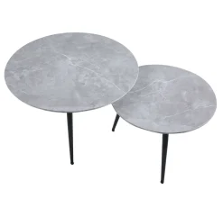 Zestaw 2 stolików kawowych Tifa beton szary