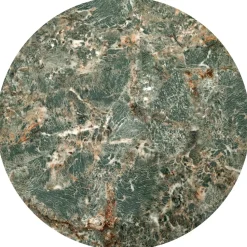 Zestaw 2 stolików kawowych Sonja zielony marmur/czarny