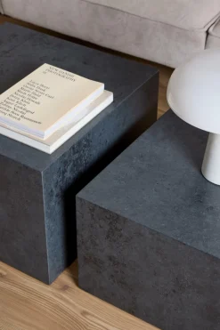 Zestaw 2 stolików kawowych Dice czarny