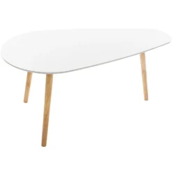 Zestaw 2 stolików Mileo L białe