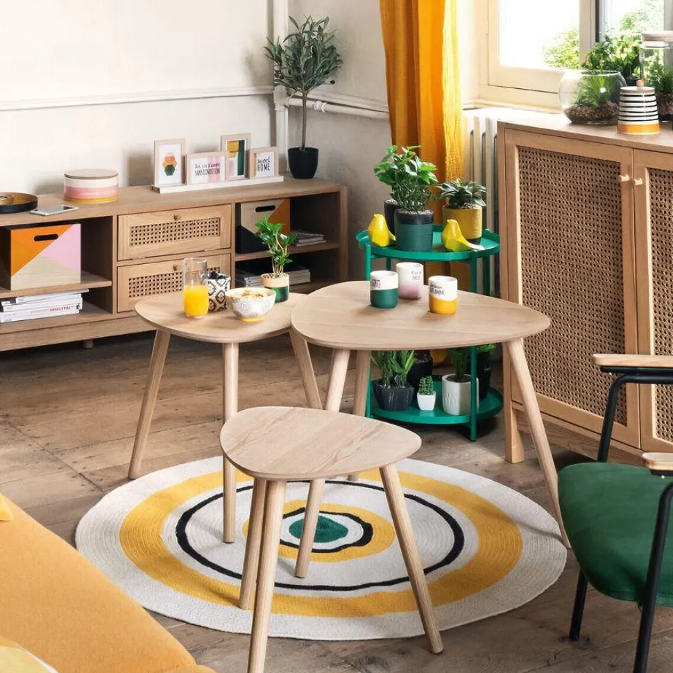 Zestaw 3 stolików Mileo S czarny