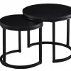 Zestaw 2 stolików Mirra czarne
