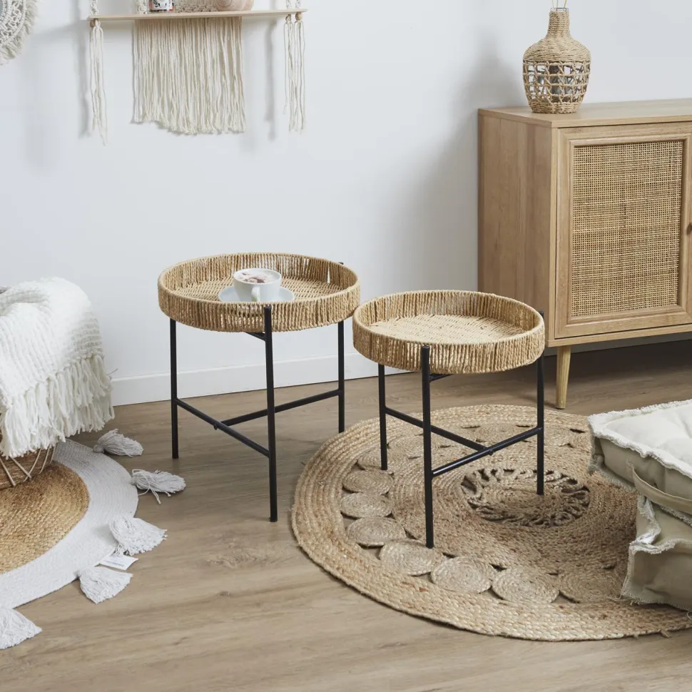 Zestaw 2 stolików Pampa plecione