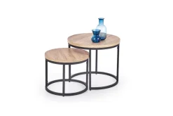 Zestaw 2 stolików Tabarka dąb san remo