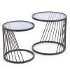 Zestaw 2 stolików Tornello czarny /