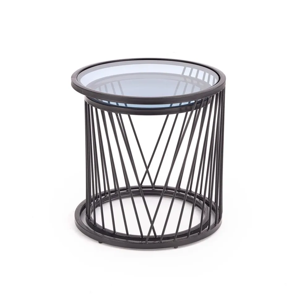 Zestaw 2 stolików Tornello czarny /