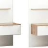 Zestaw 2 szafek nocnych dostawnych do łóżka Tissa