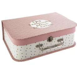 Zestaw 3 walizek różowe