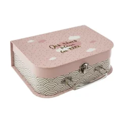 Zestaw 3 walizek różowe