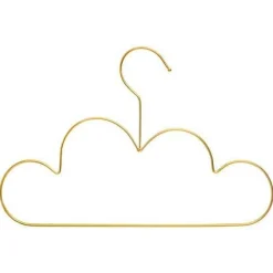 Zestaw 3 wieszaków dziecięcych Nuage złoty