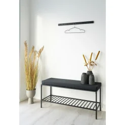 Zestaw 10 wieszaków Messa czarne