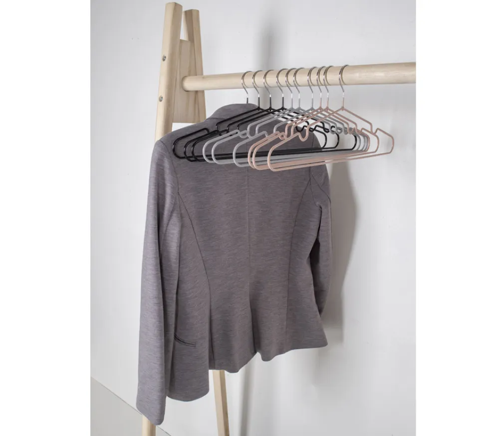 Zestaw 10 wieszaków Messa szare