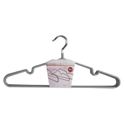 Zestaw 10 wieszaków Messa szare