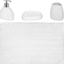 Zestaw akcesoriów łazienkowych Colors II biały