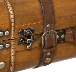 Zestaw dwóch pudełek Bruce vintage brązowe