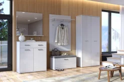 Zestaw mebli do przedpokoju Bella biały