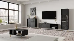 Zestaw mebli do salonu Afir czarny