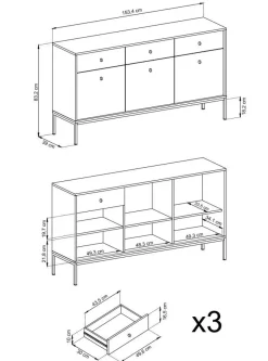 Zestaw mebli do salonu Evora beżowy