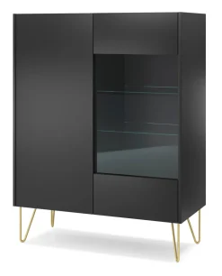 Zestaw mebli do salonu Marbren czarny