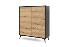 Zestaw mebli do salonu w jodełkę Fargo