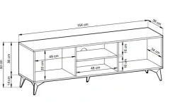 Zestaw mebli do salonu w jodełkę Fargo