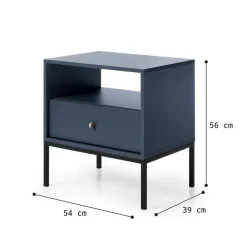 Zestaw mebli do sypialni Evora granatowa