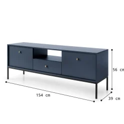 Zestaw mebli do sypialni Evora granatowa