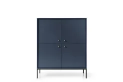 Zestaw mebli do sypialni Evora granatowa