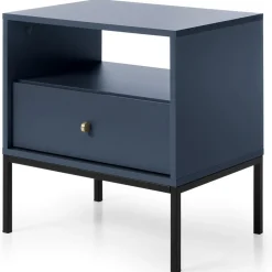 Zestaw mebli do sypialni Evora granatowa