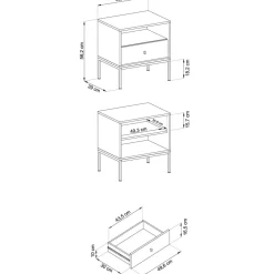 Zestaw mebli do sypialni Evora beżowy
