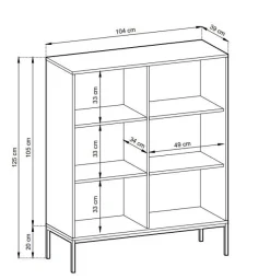 Zestaw mebli do sypialni biały/czarny Delicious ryflowane fronty