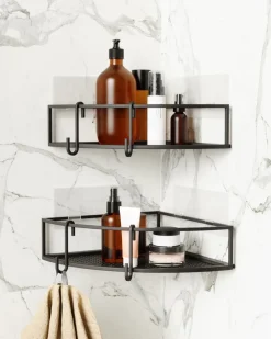 Zestaw półek narożnych Cubiko czarne