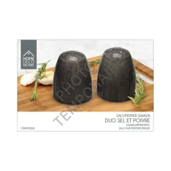 Zestaw solniczka i pieprzniczka Negro cz