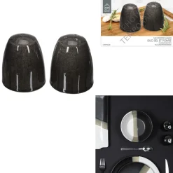 Zestaw solniczka i pieprzniczka Negro cz