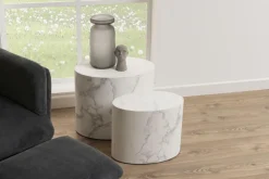 Zestaw stolików kawowych Mice biały