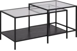 Zestaw stolików kawowych Seaford szklane