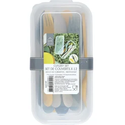 Zestaw sztućców piknikowych na 4 osoby