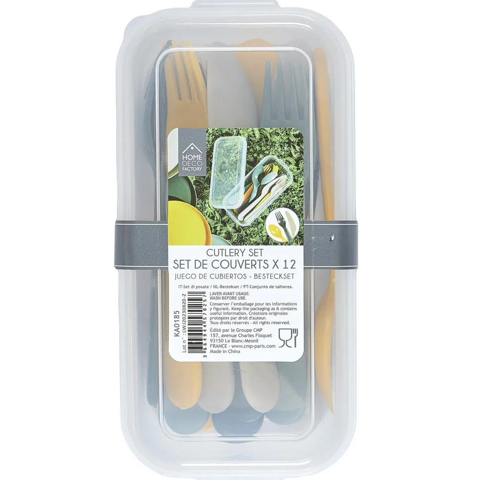 Zestaw sztućców piknikowych na 4 osoby