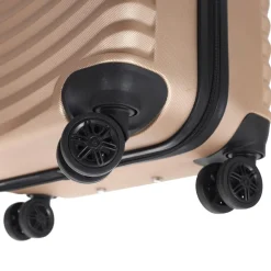 Zestaw trzech walizek Beżowy